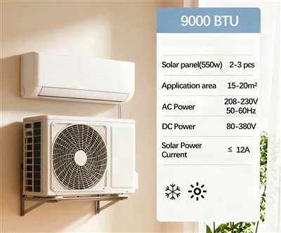 9000btu Solar Power Air Conditioner For Home